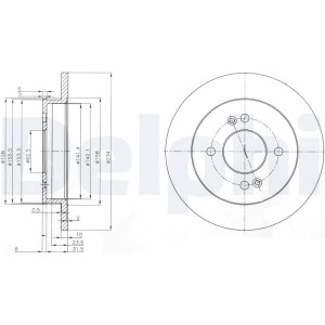 Δισκόπλακα DELPHI BG3981C
