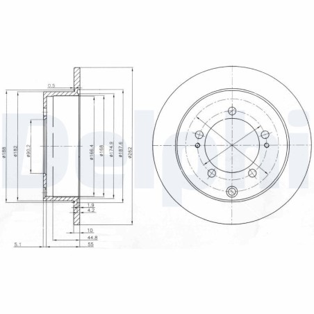 Brake Disc DELPHI BG4037