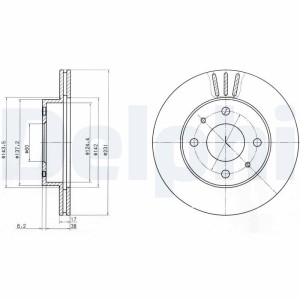 Brake Disc DELPHI BG4047