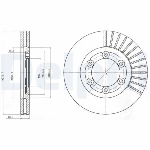 Brake Disc DELPHI BG4105