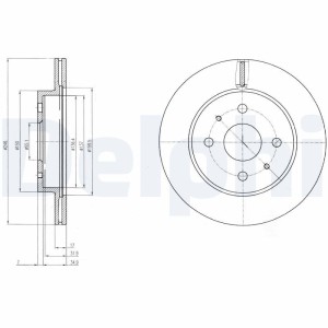 Brake Disc DELPHI BG4128