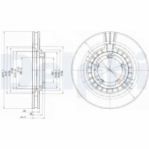 Brake Disc DELPHI BG4134