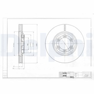 Brake Disc DELPHI BG4175