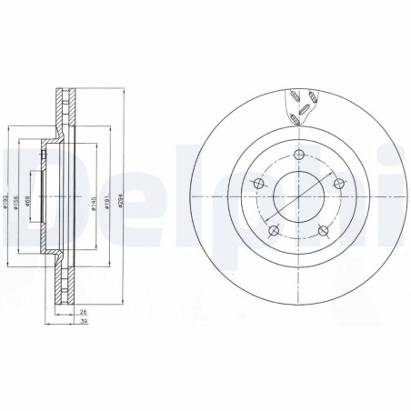 Δισκόπλακα DELPHI BG4246