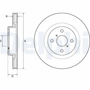 Brake Disc DELPHI BG4762C