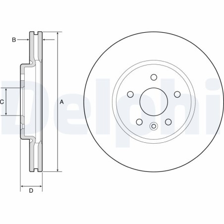 Brake Disc DELPHI BG4783C