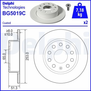 Δισκόπλακα DELPHI BG5019C