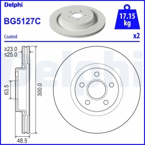 Brake Disc DELPHI BG5127C