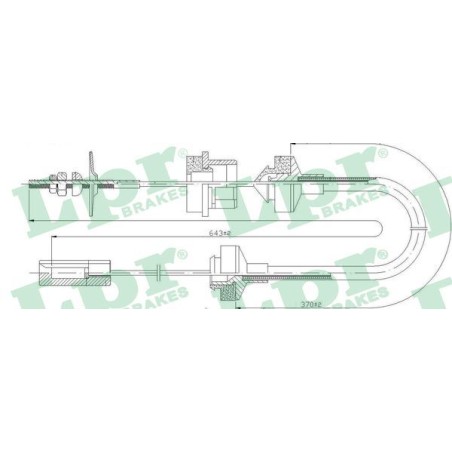 Cable Pull, clutch control LPR C0032C