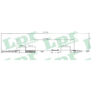 Cable Pull, parking brake LPR C0086B