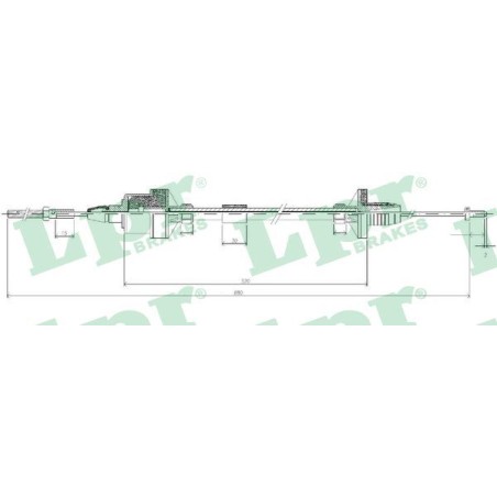 Cable Pull, clutch control LPR C0122C