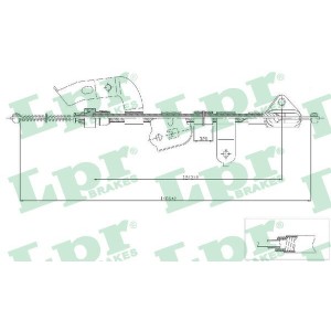 Cable Pull, parking brake LPR C0132B