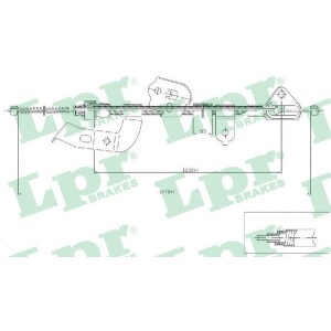 Cable Pull, parking brake LPR C0133B