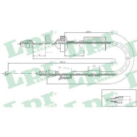 Cable Pull, clutch control LPR C0199C