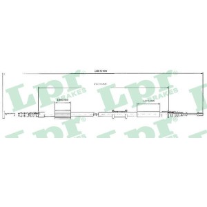 Cable Pull, parking brake LPR C0208B