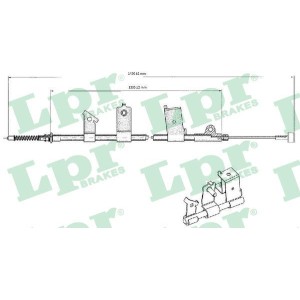 Cable Pull, parking brake LPR C0475B