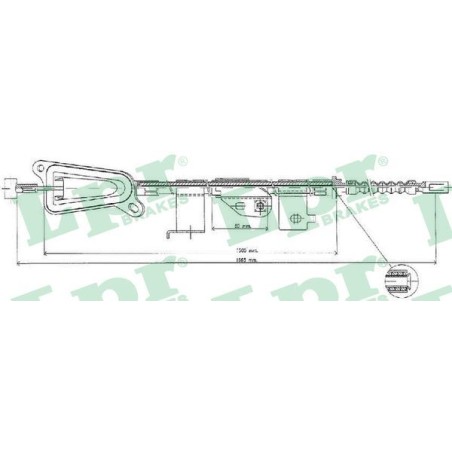 Cable Pull, parking brake LPR C0477B