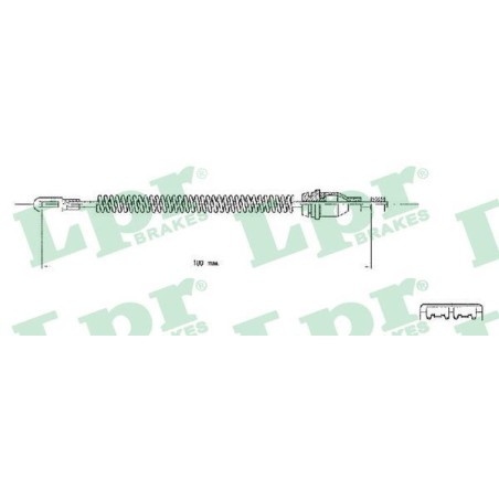 Cable Pull, parking brake LPR C0543B