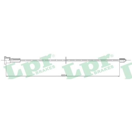 Cable Pull, parking brake LPR C0553B