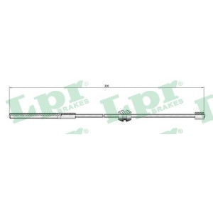 Cable Pull, parking brake LPR C0558B