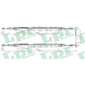 Cable Pull, parking brake LPR C0583B