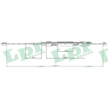 Cable Pull, parking brake LPR C0715B