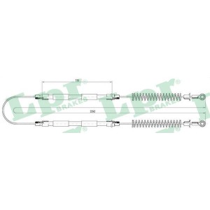 Cable Pull, parking brake LPR C0773B