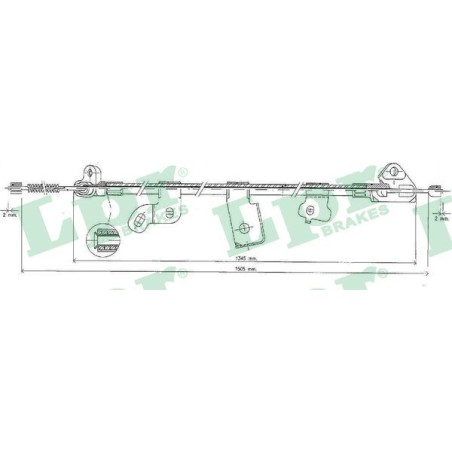 Cable Pull, parking brake LPR C0891B