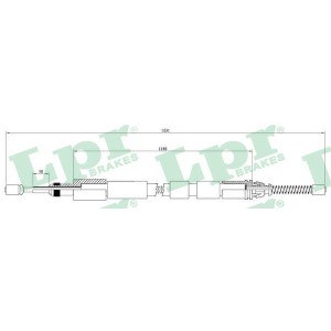 Cable Pull, parking brake LPR C0974B