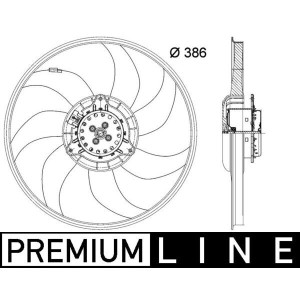 Fan, engine cooling MAHLE CFF399000P