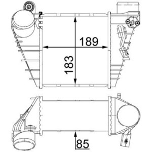 Ψυγείο αέρα υπερπλήρωσης MAHLE CI22000S