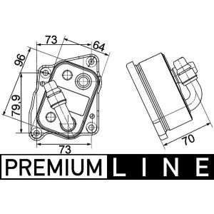 Oil Cooler, engine oil MAHLE CLC107000P