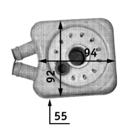 Oil Cooler, engine oil MAHLE CLC45000S