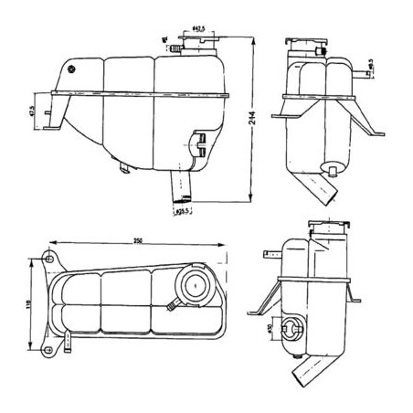 Δοχείο διαστολής, ψυκτικό υγρό MAHLE CRT121000S