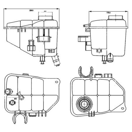 Expansion Tank, coolant MAHLE CRT126000S