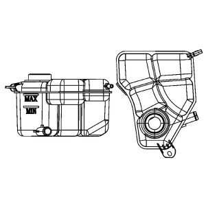Expansion Tank, coolant MAHLE CRT133000S