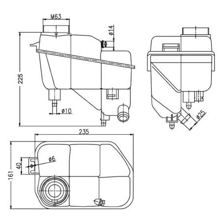 Δοχείο διαστολής, ψυκτικό υγρό MAHLE CRT202000S