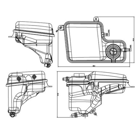 Δοχείο διαστολής, ψυκτικό υγρό MAHLE CRT203000S