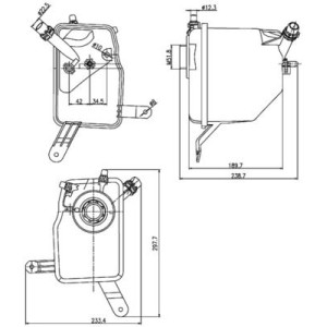 Expansion Tank, coolant MAHLE CRT205000S