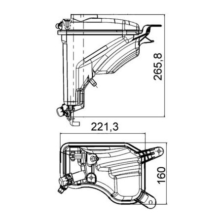 Δοχείο διαστολής, ψυκτικό υγρό MAHLE CRT207000S