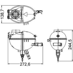Δοχείο διαστολής, ψυκτικό υγρό MAHLE CRT209000S