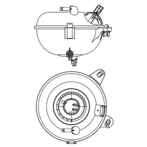 Expansion Tank, coolant MAHLE CRT21000S