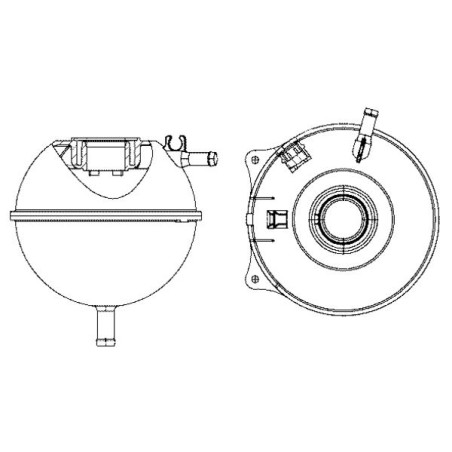 Expansion Tank, coolant MAHLE CRT23000S