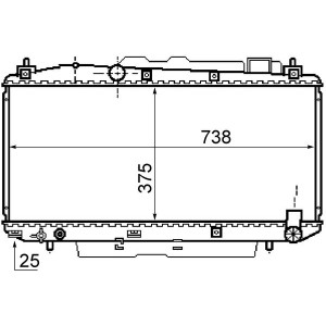 Ψυγείο, ψύξη κινητήρα MAHLE CR1166000S