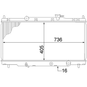 Radiator, engine cooling MAHLE CR1459000S