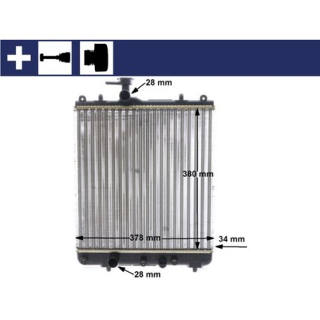 Radiator, engine cooling MAHLE CR1514000S