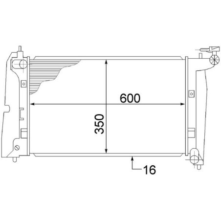 Ψυγείο, ψύξη κινητήρα MAHLE CR1526000S