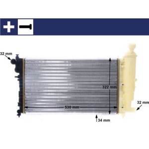 Radiator, engine cooling MAHLE CR169000S