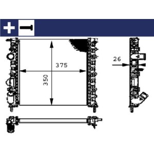 Ψυγείο, ψύξη κινητήρα MAHLE CR308000S