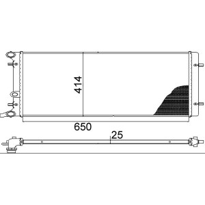 Radiator, engine cooling MAHLE CR368001S